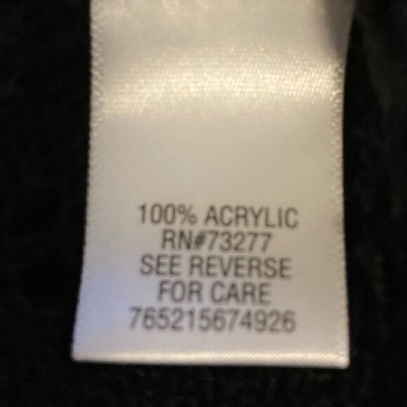 Dana Buchman Black Cardigan Sweater Medium - Picture 6 of 6